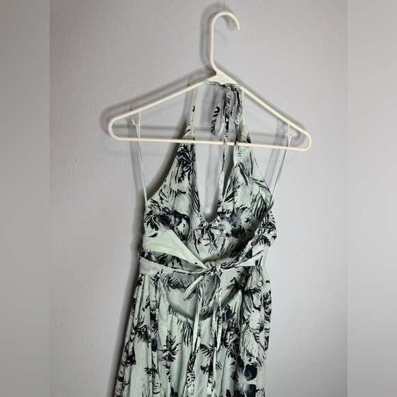 FREE PEOPLE Cut Out Lille Floral Print Maxi Dress size large - Picture 9 of 10